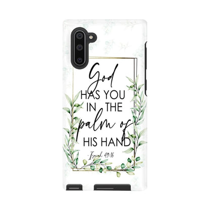 Isaiah 4916 God Has You In The Palm Of His Hand Flower Phone Case - Bible Verse Phone Cases - Inspirational Bible Scripture iPhone Cases