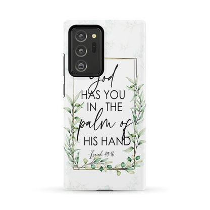 Isaiah 4916 God Has You In The Palm Of His Hand Flower Phone Case - Bible Verse Phone Cases - Inspirational Bible Scripture iPhone Cases