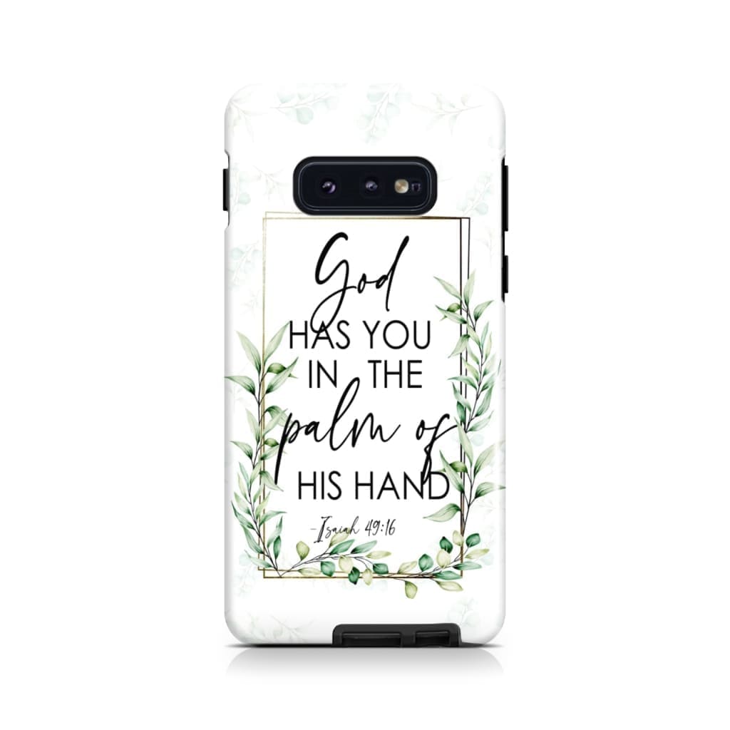 Isaiah 4916 God Has You In The Palm Of His Hand Flower Phone Case - Bible Verse Phone Cases - Inspirational Bible Scripture iPhone Cases