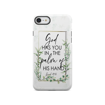 Isaiah 4916 God Has You In The Palm Of His Hand Flower Phone Case - Bible Verse Phone Cases - Inspirational Bible Scripture iPhone Cases