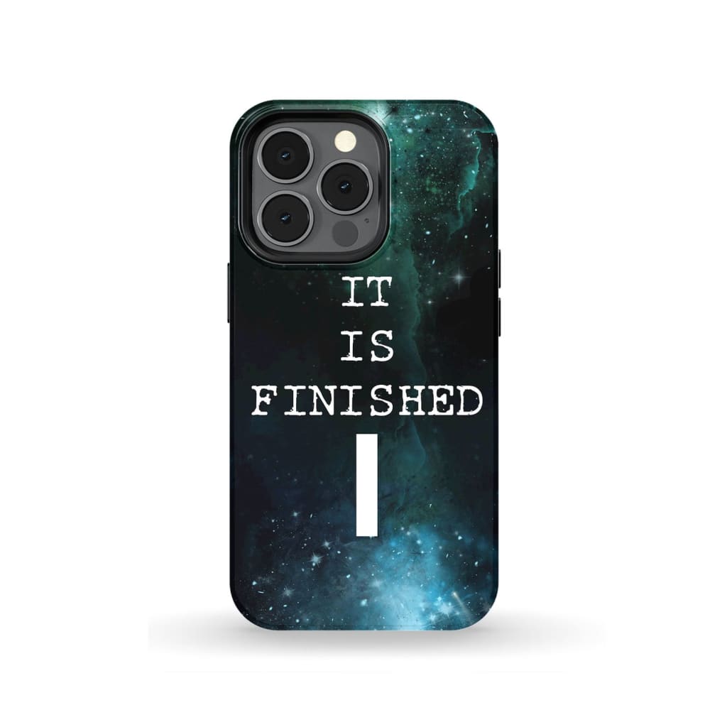 It Is Finished Phone Case - Inspirational Bible Scripture iPhone Cases