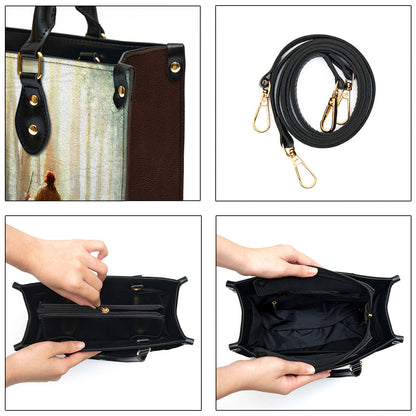 It Is God Who Makes My Way Perfect Awesome Personalized Leather Bag For Women - Religious Gifts For Women