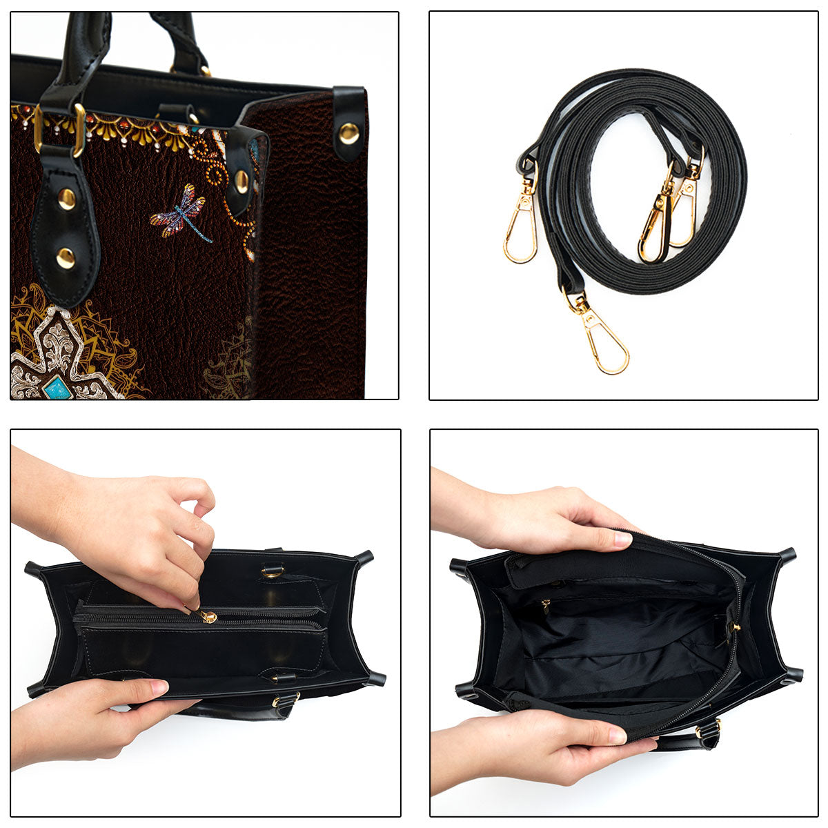 It Is More Blessed To Give Than To Receive Beautiful Personalized Leather Bag For Women - Religious Gifts For Women