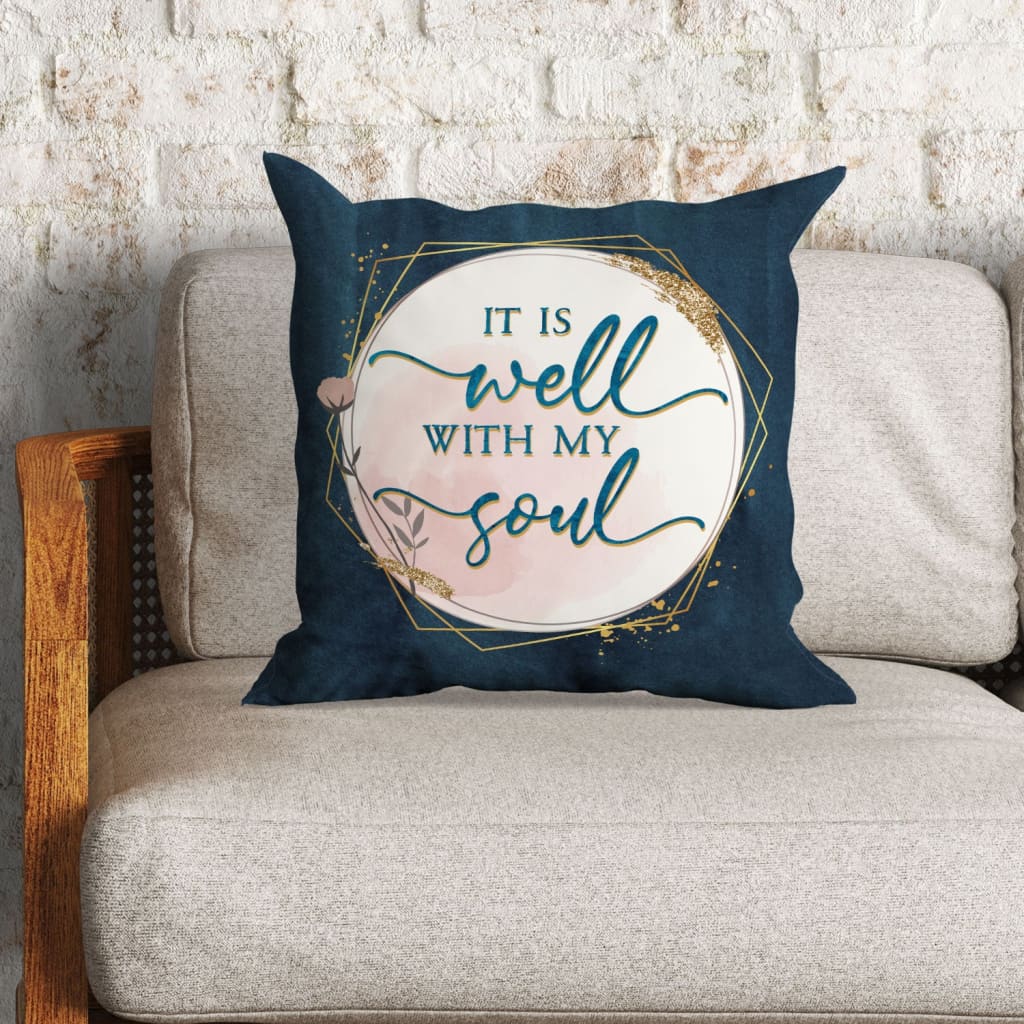 It Is Well With My Soul Christian Hymn Lyrics - Christian Pillow