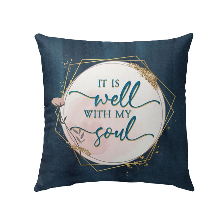It Is Well With My Soul Christian Hymn Lyrics - Christian Pillow