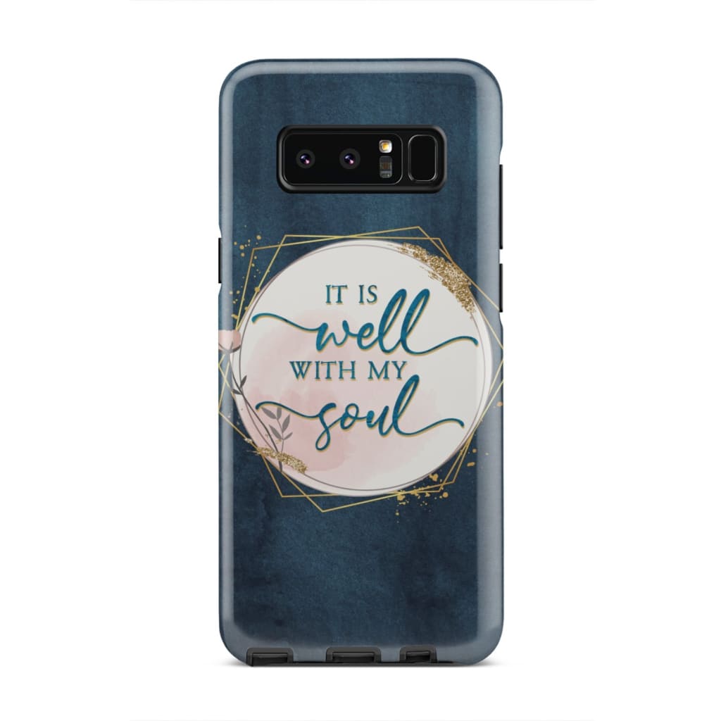 It Is Well With My Soul Christian Hymn Lyrics Phone Case - Inspirational Bible Scripture iPhone Cases
