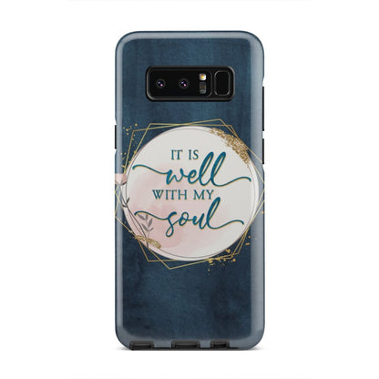 It Is Well With My Soul Christian Hymn Lyrics Phone Case - Inspirational Bible Scripture iPhone Cases