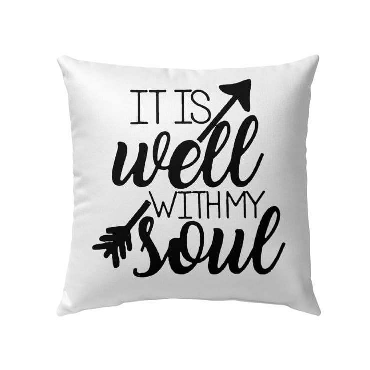 It Is Well With My Soul Christian Pillow 3