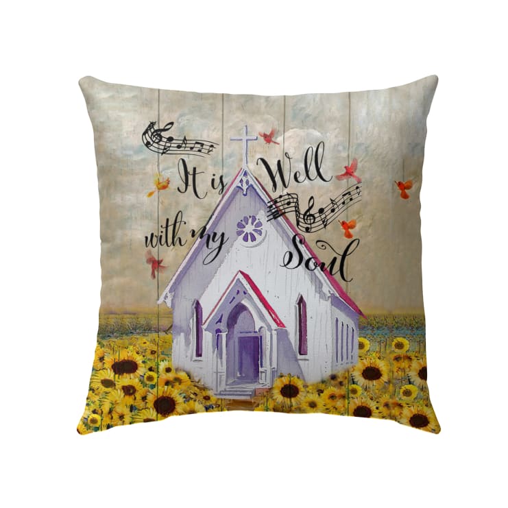 It Is Well With My Soul Christian Pillow 4