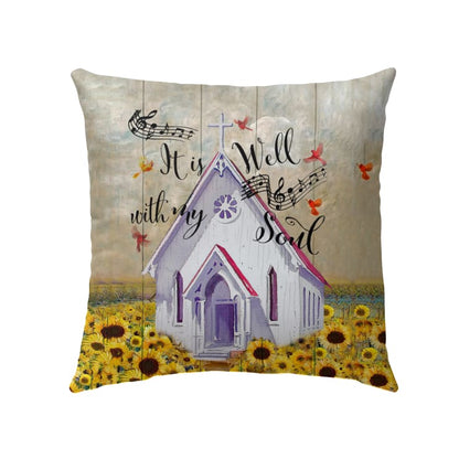 It Is Well With My Soul Christian Pillow 4