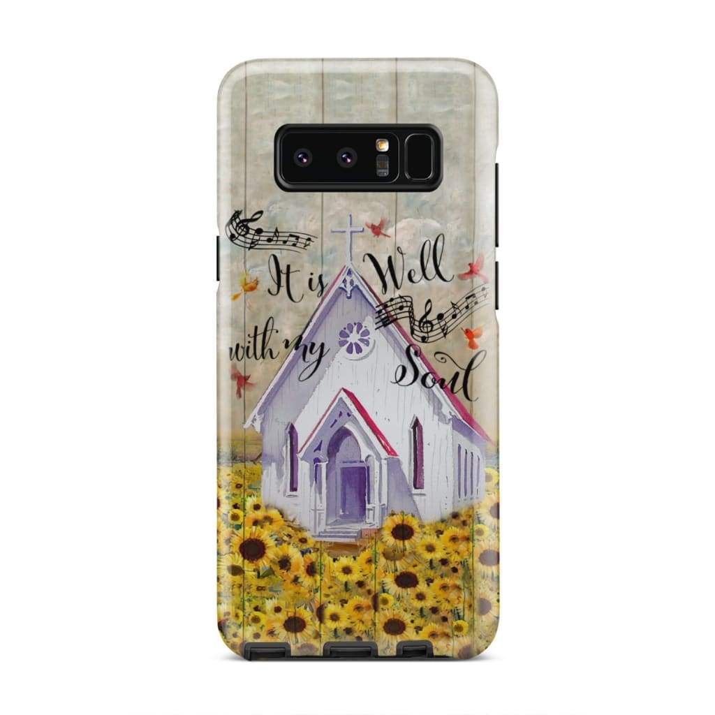 It Is Well With My Soul Christian Song Lyrics Phone Case - Inspirational Bible Scripture iPhone Cases