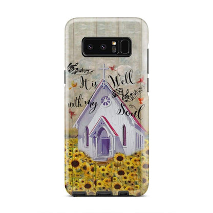It Is Well With My Soul Christian Song Lyrics Phone Case - Inspirational Bible Scripture iPhone Cases