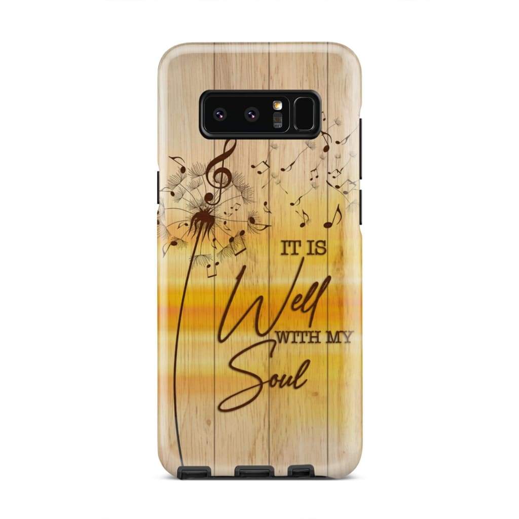 It Is Well With My Soul Dandelion Phone Case - Christian Phone Cases - Inspirational Bible Scripture iPhone Cases