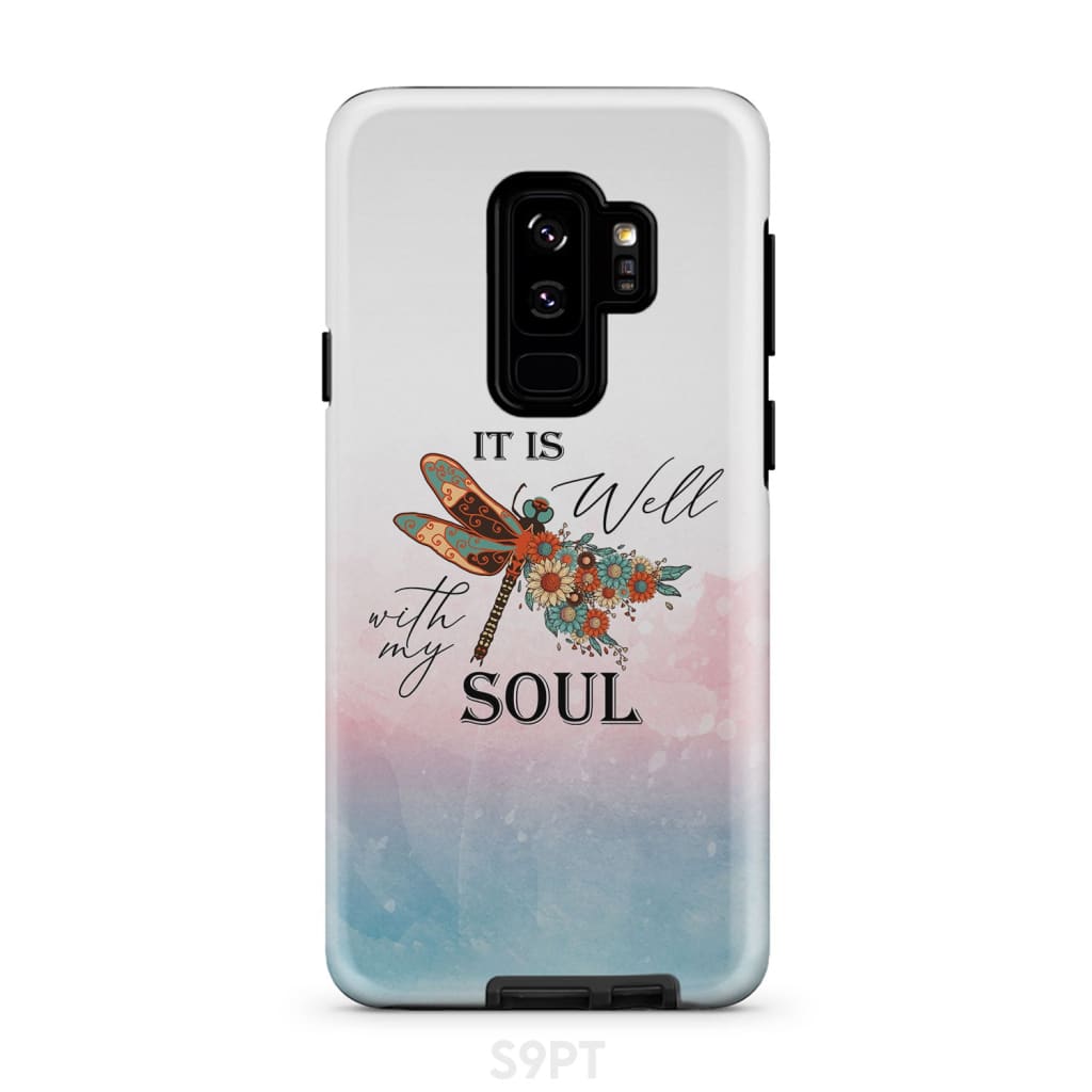 It Is Well With My Soul, Dragonfly Flowers - Christian Phone Cases - Religious Phone Case