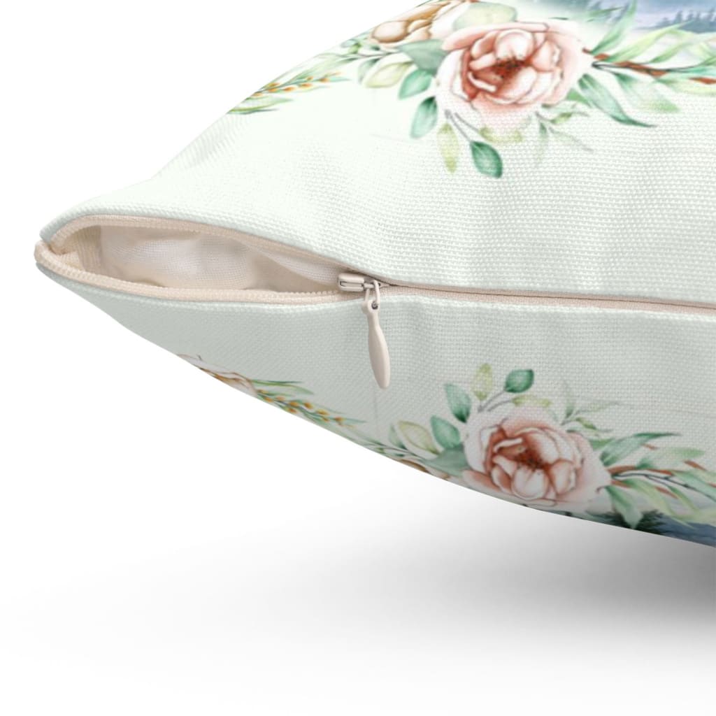 It Is Well With My Soul Floral Christian Pillow