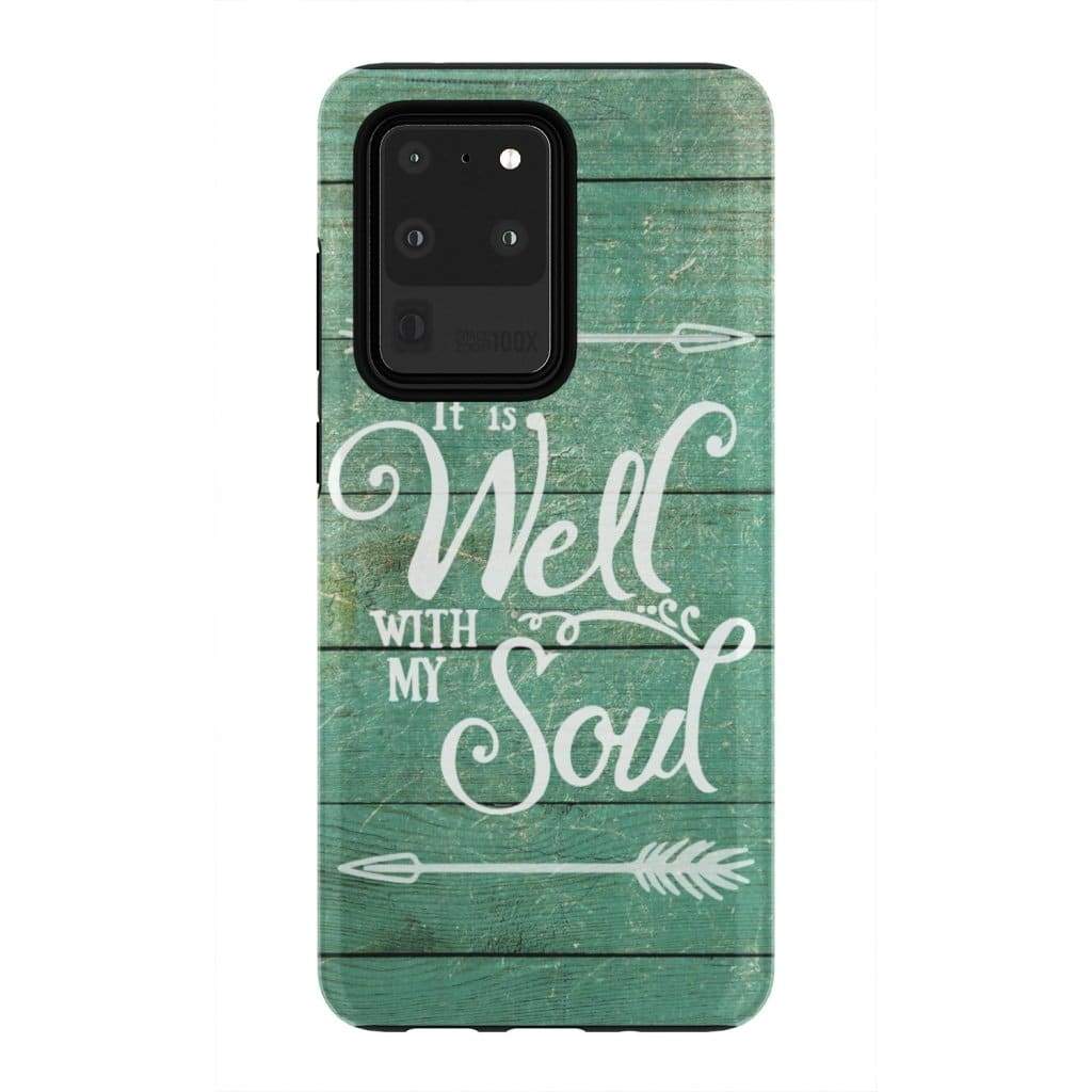 It Is Well With My Soul Phone Case - Inspirational Bible Scripture iPhone Cases