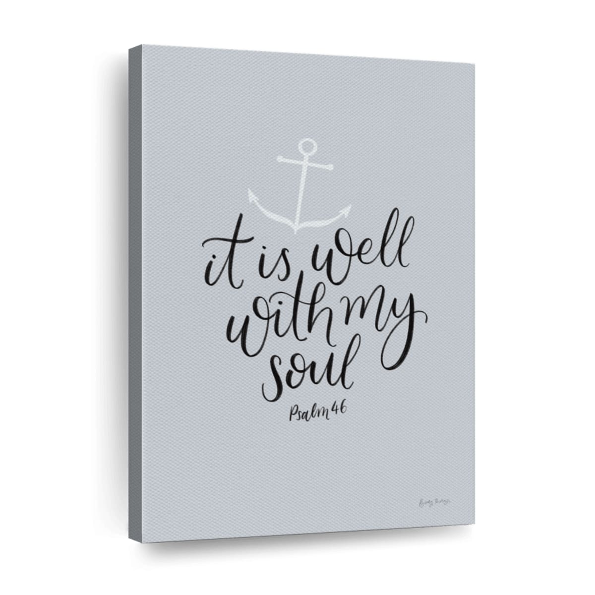 It is Well With My Soul Canvas Wall Art - Canvas Religious Wall Art - Christian Wall Decor Living Room