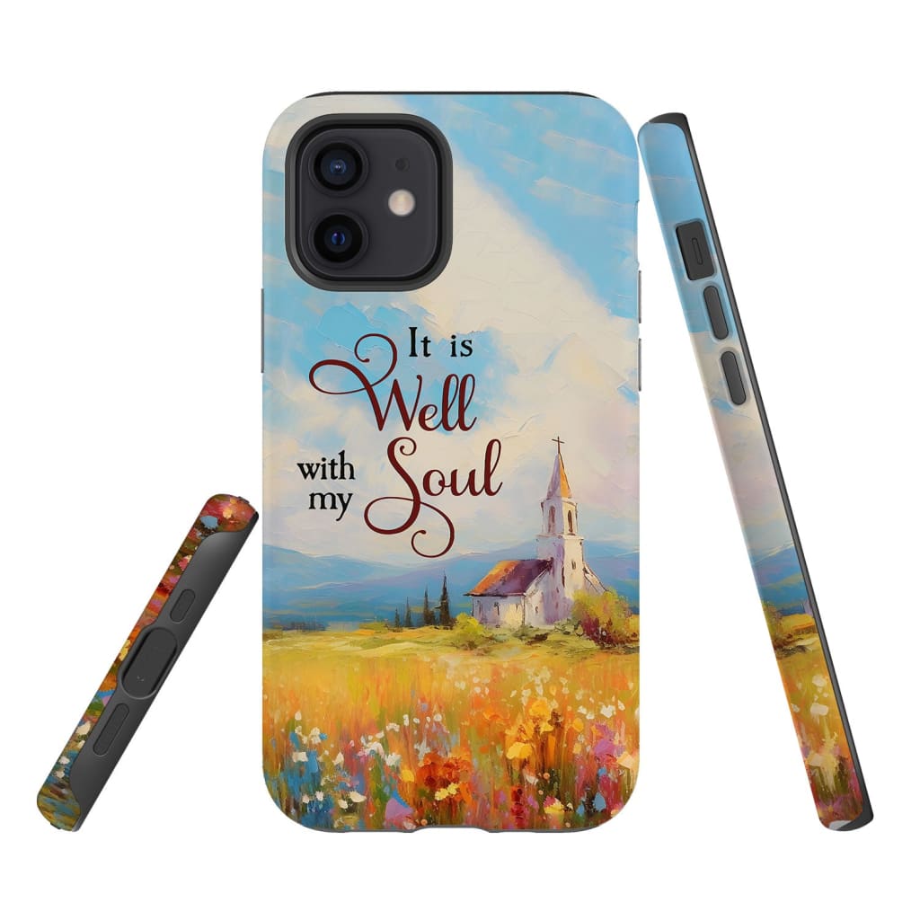 It is Well With My Soul Church Art Phone Case - Bible Verse IPhone & Samsung Cases