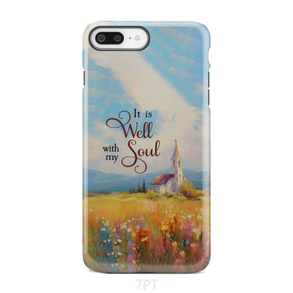 It is Well With My Soul Church Art Phone Case - Bible Verse IPhone & Samsung Cases