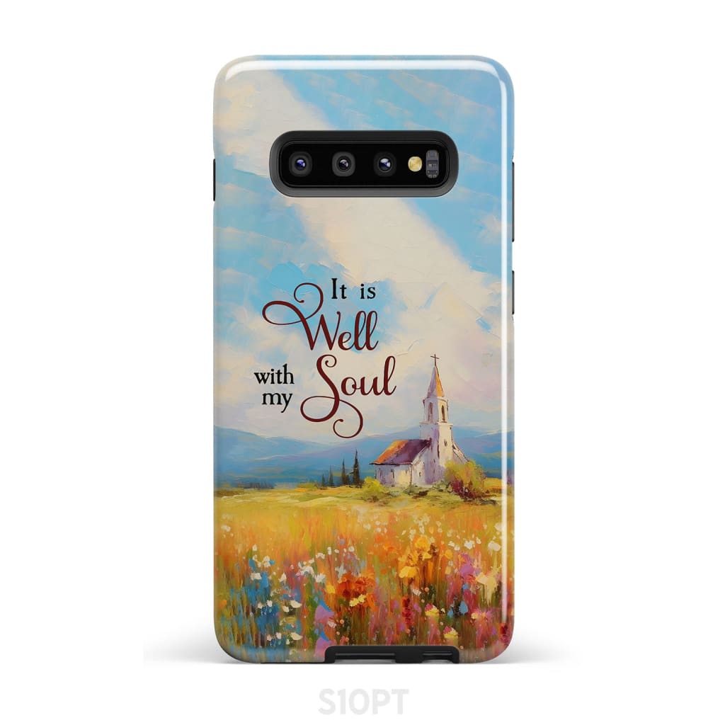 It is Well With My Soul Church Art Phone Case - Bible Verse IPhone & Samsung Cases