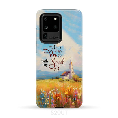 It is Well With My Soul Church Art Phone Case - Bible Verse IPhone & Samsung Cases