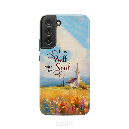 It is Well With My Soul Church Art Phone Case - Bible Verse IPhone & Samsung Cases