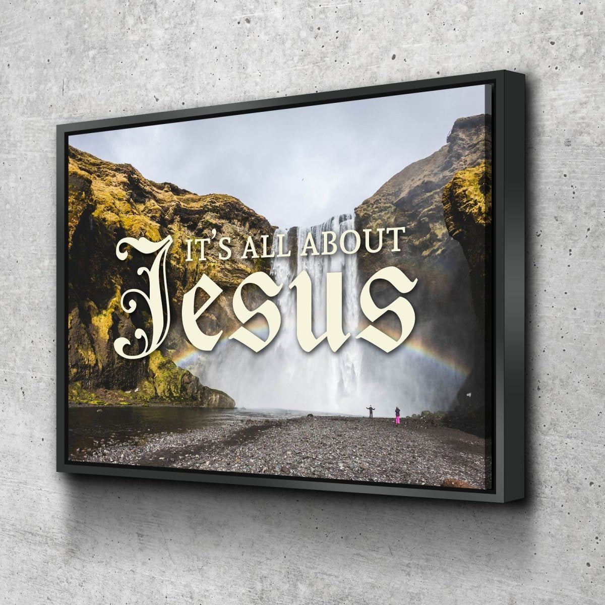 It's All About Jesus Wall Art Canvas Print - Christian Canvas Wall Art