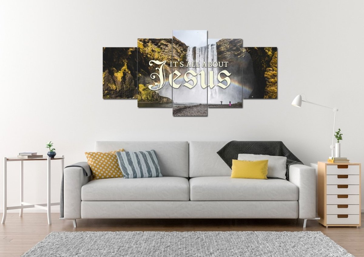 It's All About Jesus Wall Art Canvas Print - Christian Canvas Wall Art