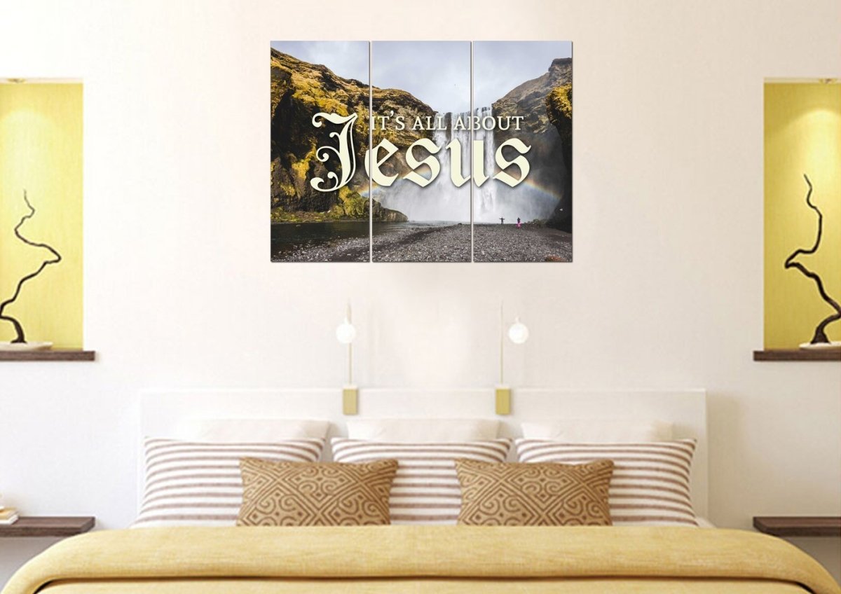 It's All About Jesus Wall Art Canvas Print - Christian Canvas Wall Art