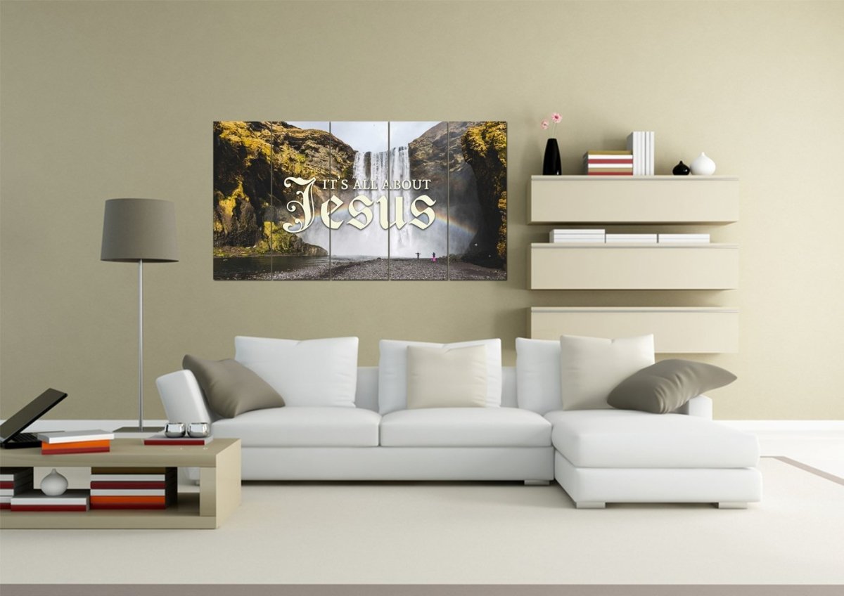 It's All About Jesus Wall Art Canvas Print - Christian Canvas Wall Art