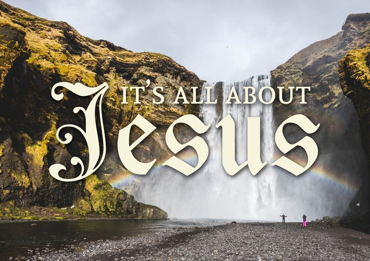 It's All About Jesus Wall Art Canvas Print - Christian Canvas Wall Art