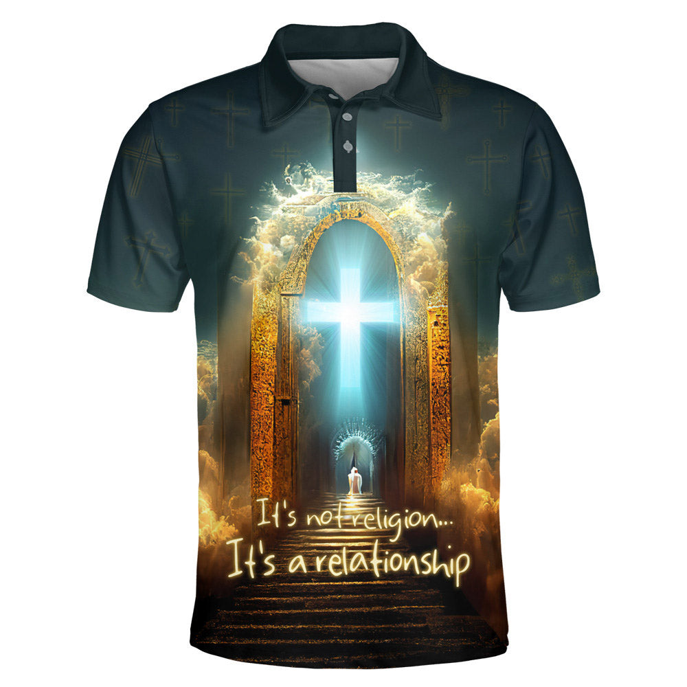 It's Not Religion It's A Relationship Jesus Polo Shirt - Christian Shirts & Shorts