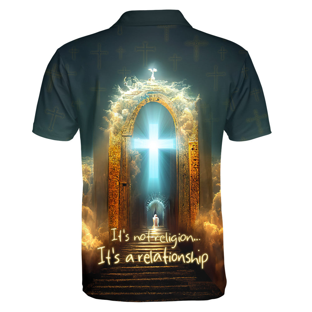 It's Not Religion It's A Relationship Jesus Polo Shirt - Christian Shirts & Shorts