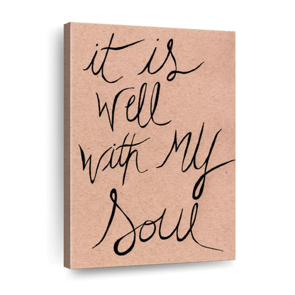 It's Well Canvas Wall Art - Canvas Religious Wall Art - Christian Wall Decor Living Room