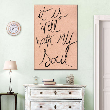 It's Well Canvas Wall Art - Canvas Religious Wall Art - Christian Wall Decor Living Room