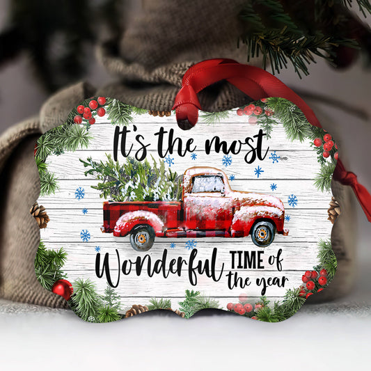 Its The Most Wonderful Time Metal Ornament - Christmas Ornament - Christmas Gift