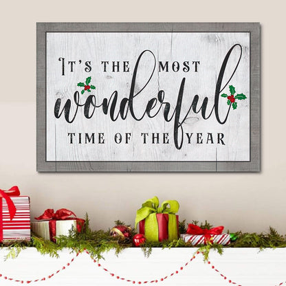 Its The Most Wonderful Time Of Year Christmas Canvas Wall Art - Religious Canvas Painting