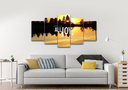 James 12 Kjv Count It All Joy Wall Art Canvas Print - Christian Canvas Wall Art