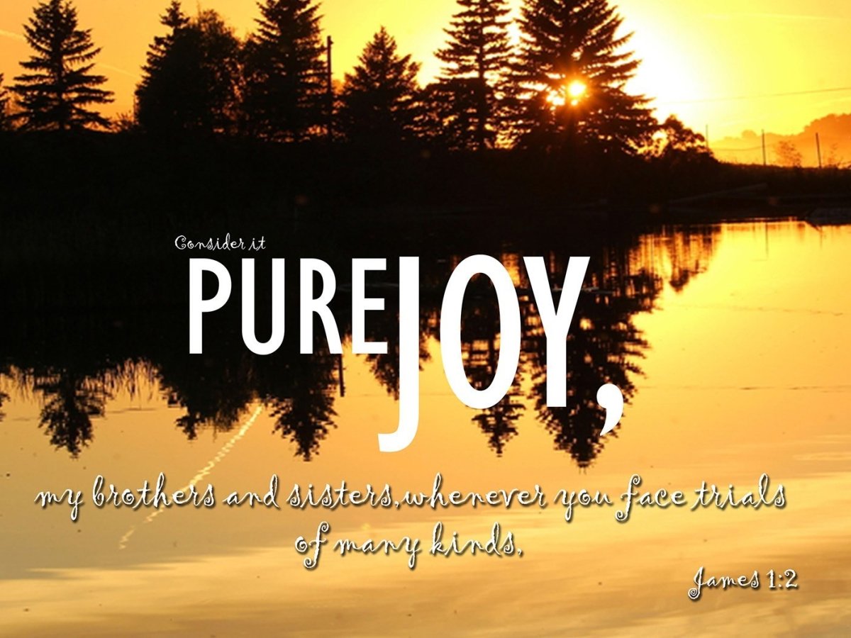James 12 Niv Consider It Pure Joy Wall Art Canvas Print - Christian Canvas Wall Art