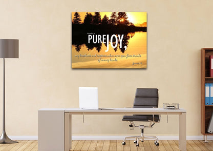 James 12 Niv Consider It Pure Joy Wall Art Canvas Print - Christian Canvas Wall Art