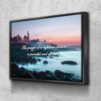 James 516 Wall Art Canvas Print - Christian Canvas Wall Art