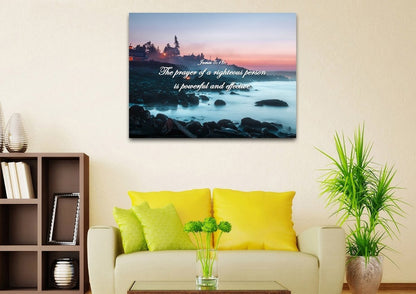 James 516 Wall Art Canvas Print - Christian Canvas Wall Art