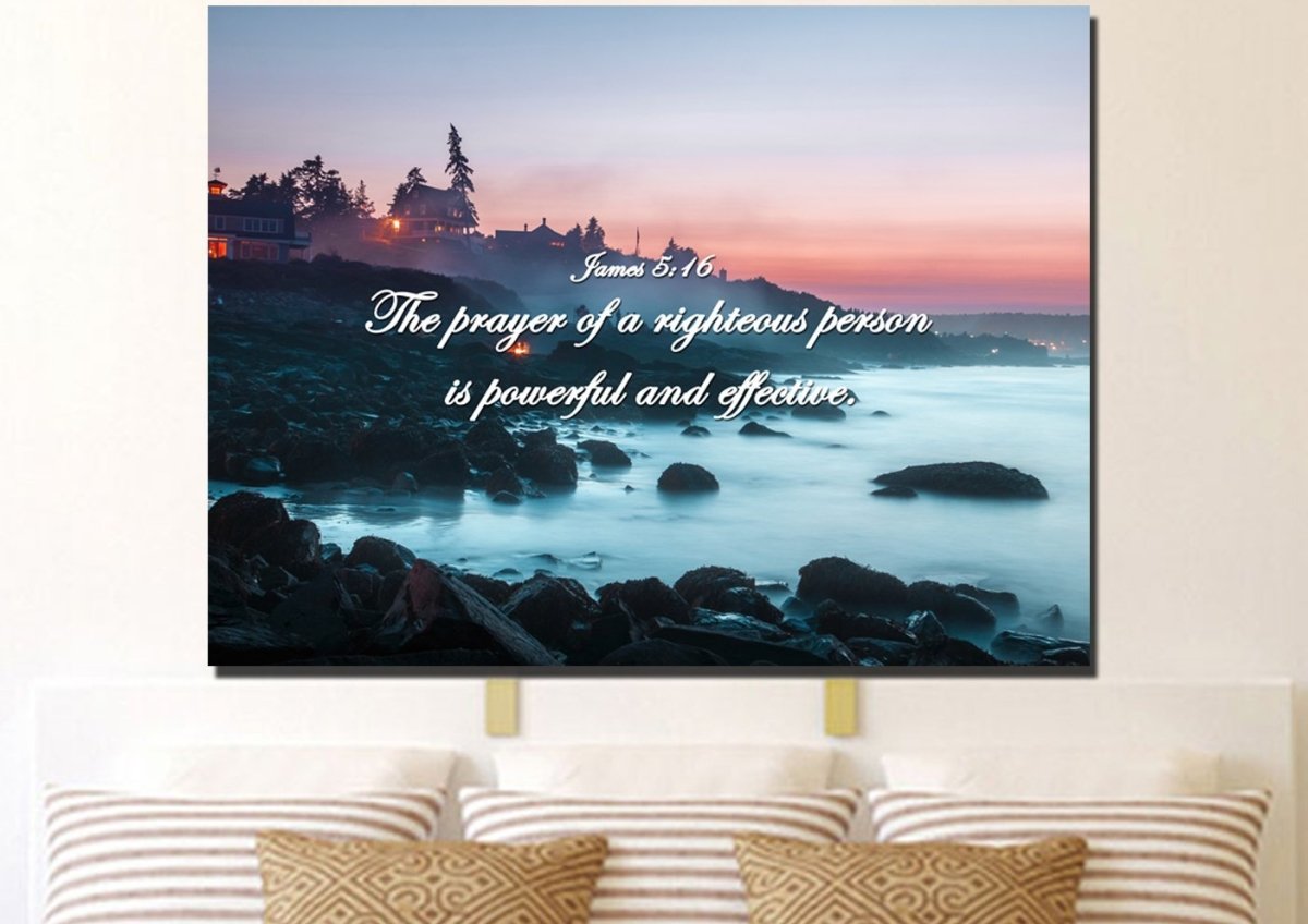 James 516 Wall Art Canvas Print - Christian Canvas Wall Art