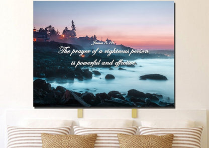 James 516 Wall Art Canvas Print - Christian Canvas Wall Art