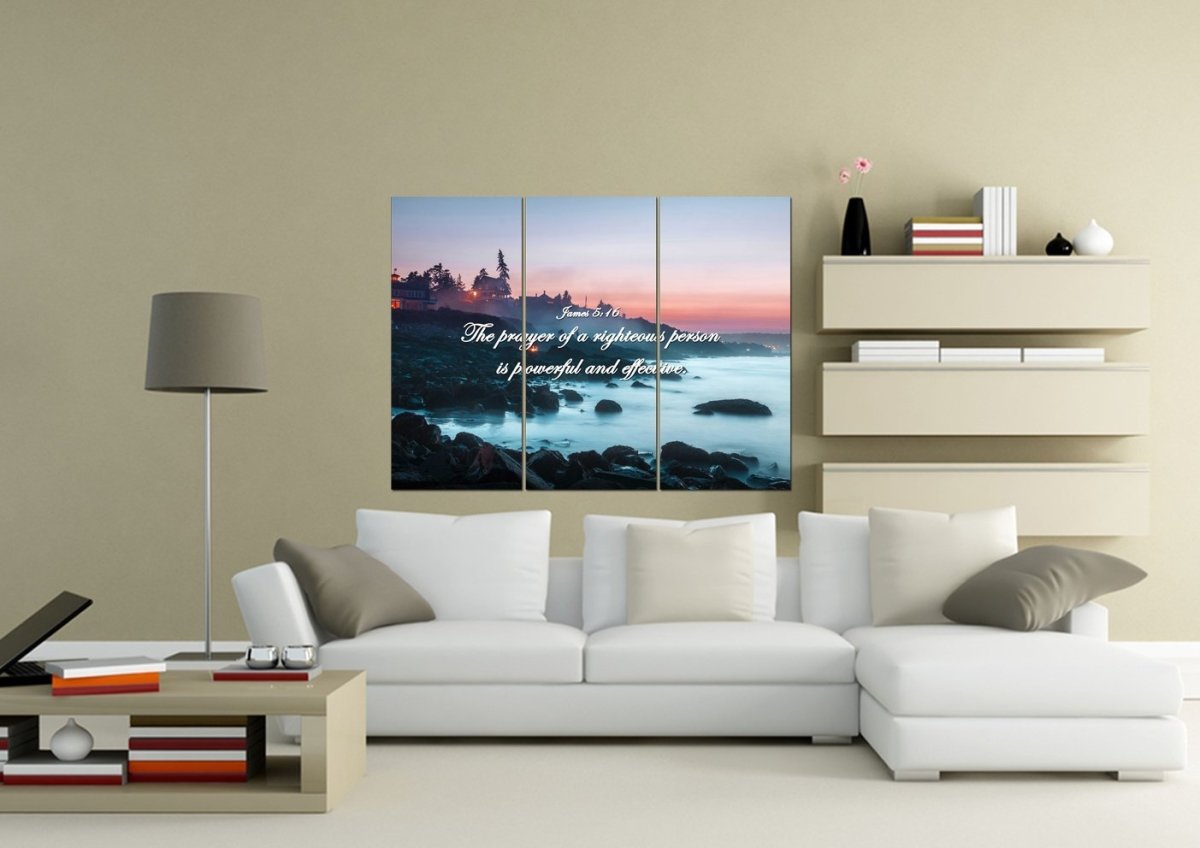 James 516 Wall Art Canvas Print - Christian Canvas Wall Art