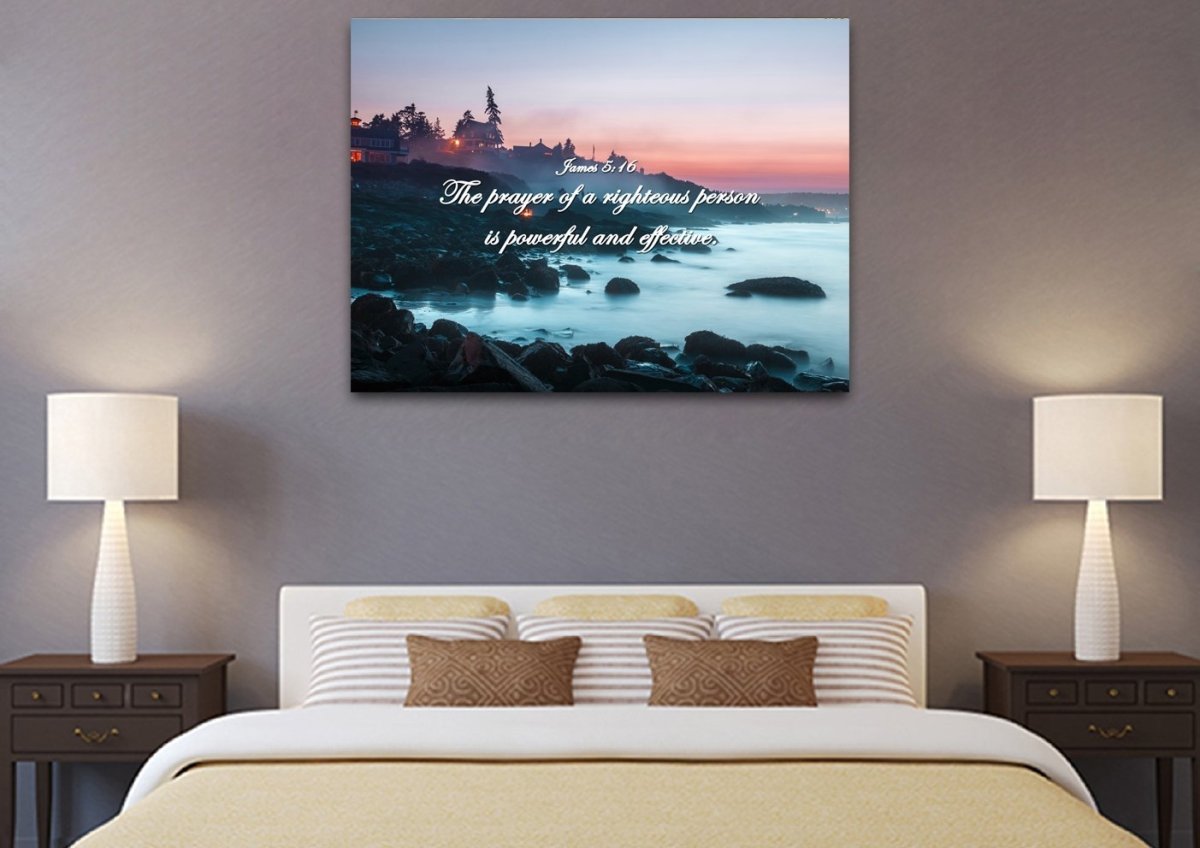 James 516 Wall Art Canvas Print - Christian Canvas Wall Art