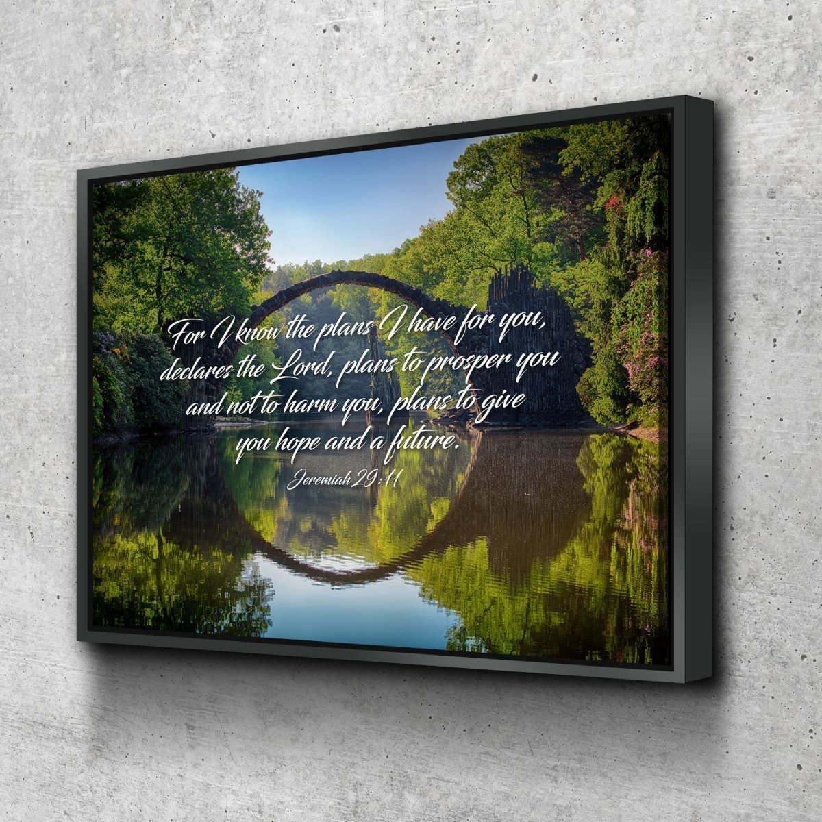 Jeremiah 2911 For I Know The Plans I Have For You Declares The Lord Bible Verse Canvas Wall Art - Christian Canvas Wall Art