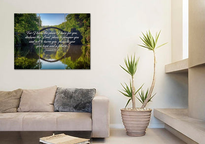 Jeremiah 2911 For I Know The Plans I Have For You Declares The Lord Bible Verse Canvas Wall Art - Christian Canvas Wall Art