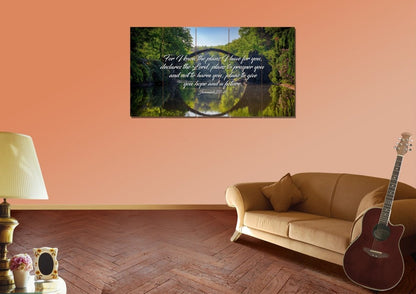 Jeremiah 2911 For I Know The Plans I Have For You Declares The Lord Bible Verse Canvas Wall Art - Christian Canvas Wall Art