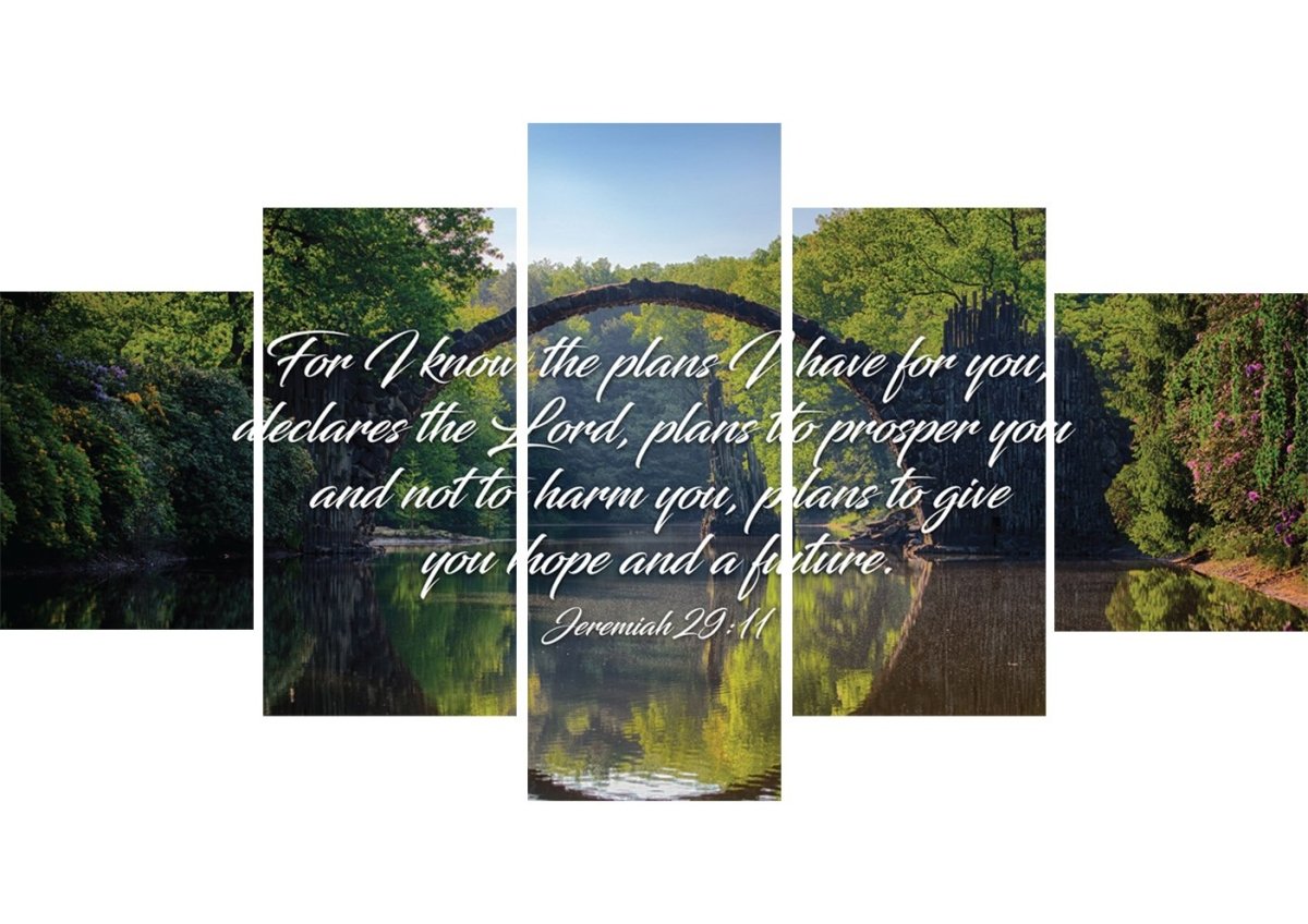 Jeremiah 2911 For I Know The Plans I Have For You Declares The Lord Bible Verse Canvas Wall Art - Christian Canvas Wall Art